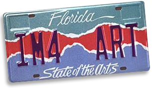 State of the arts fl license plate tag